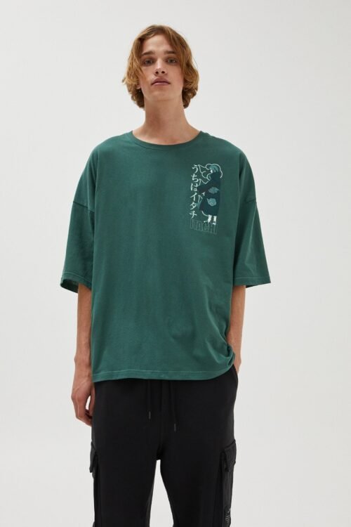 Naruto Itachi Print T-shirt